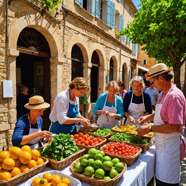 Comment organiser des vacances en Provence avec des cours de cuisine et des visites de marchés?